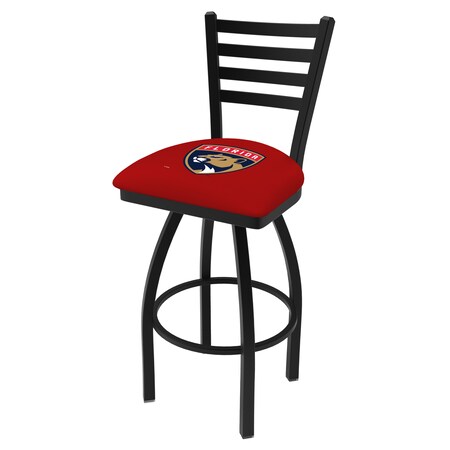 25 Blk Wrinkle Florida Panthers Swivel Bar Stool,Ladder Back